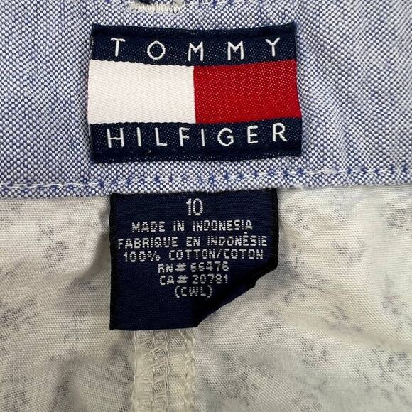 Tommy Hilfiger Women's Shorts Size 10 White & Blue Floral Print - Picture 11 of 12